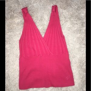 Talbots pink sleeveless summer top
